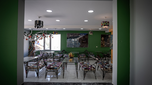 Erzurum'da belediye atölyelerinin atıklarıyla İklim ve Sıfır Atık Kafe kuruldu