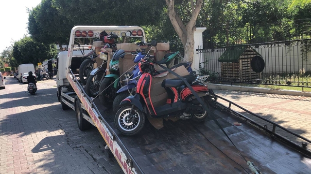 Antalya'da motosiklet sürücülerine yönelik denetim yapıldı