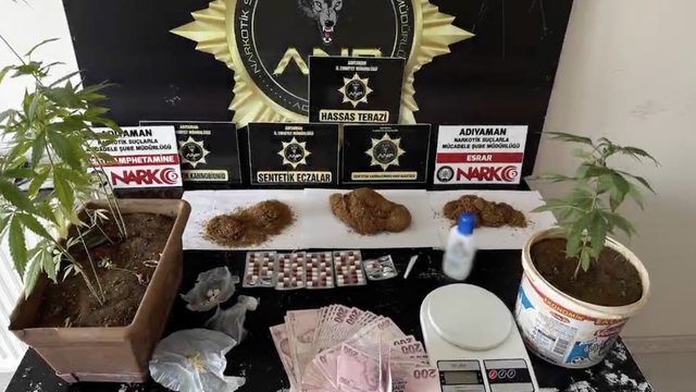 Adıyaman'da uyuşturucu operasyonunda 4 kişi tutuklandı