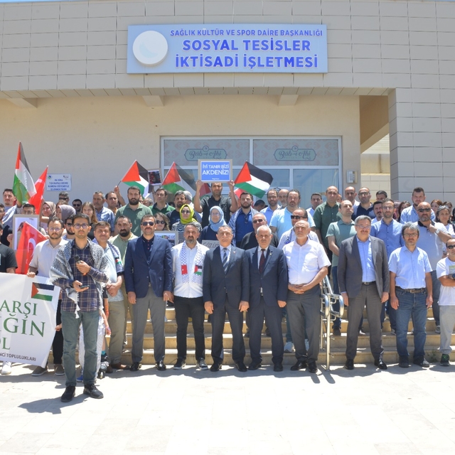 Kırşehir'de İsrail'in Gazze'ye yönelik saldırıları protesto edildi