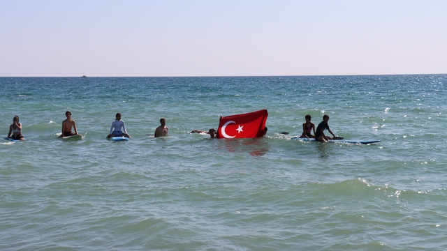 Hatay'da inşası süren sörf merkezinde sporcu yetiştirilecek