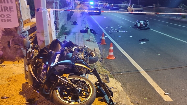 Bodrum'da iki motosikletin çarpıştığı kazada 2 kişi öldü