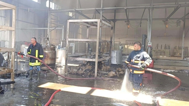 Çanakkale'de fabrika yangını (2)