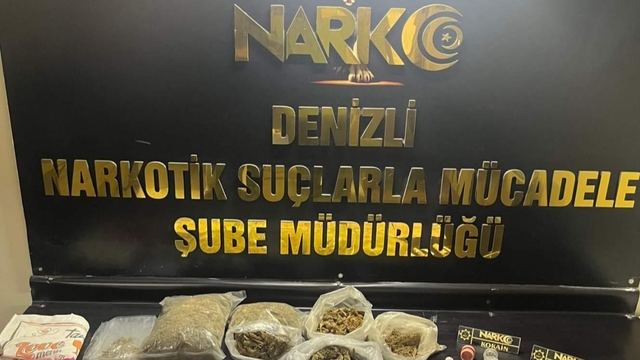Denizli'de evinde uyuşturucuyla yakalanan zanlı tutuklandı