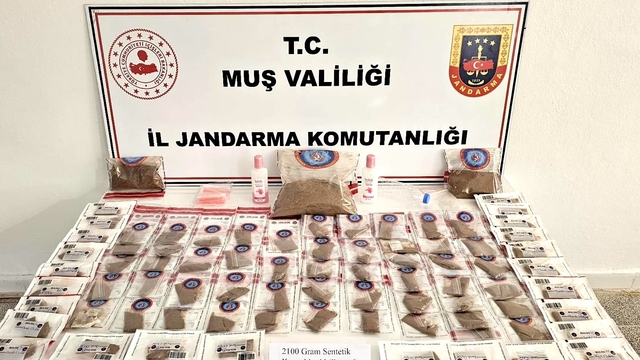 Muş'ta uyuşturucu operasyonunda yakalanan 2 zanlı tutuklandı