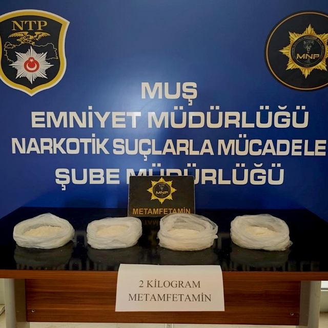 Muş'ta uyuşturucu operasyonunda 2 şüpheli gözaltına alındı