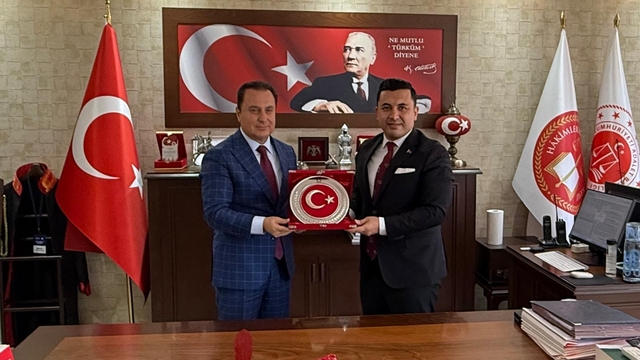 Anamur Kaymakamı Bozdemir'den Cumhuriyet Başsavcısı Çatlı'ya veda ziyareti