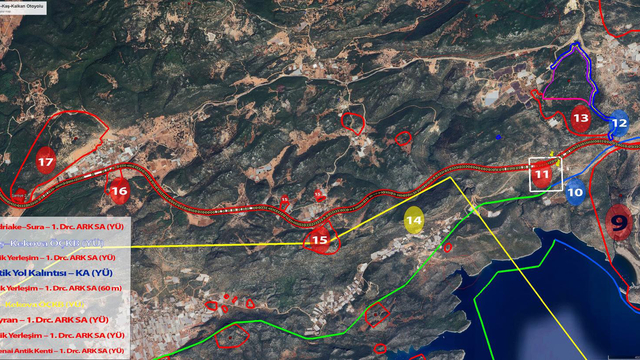 Finike- Kalkan otoyol projesinin iptali için açılan davalarda bilirkişi keşfi tamamlandı