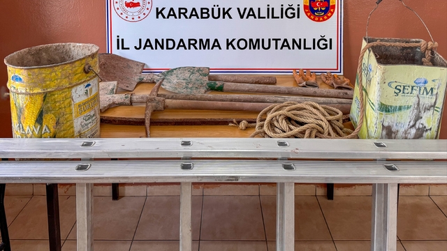 Karabük'te izinsiz kazı yapan 2 kişi suçüstü yakalandı