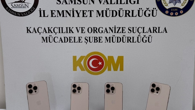 Samsun'da kaçak cep telefonu operasyonunda 1 şüpheli yakalandı
