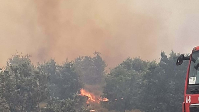 Çanakkale'de tarım arazisinde yangın