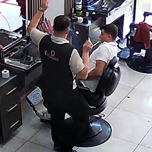 Fön makinesi bomba gibi patladı; o anlar kamerada