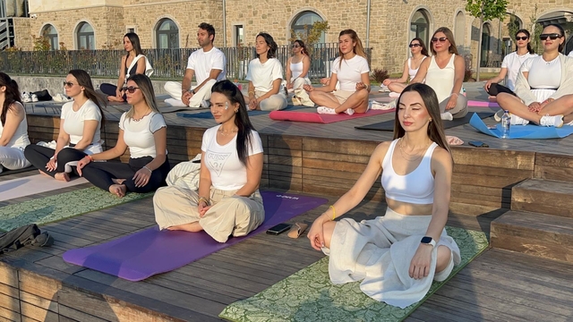 Kapadokya'da 'yoga' etkinliği