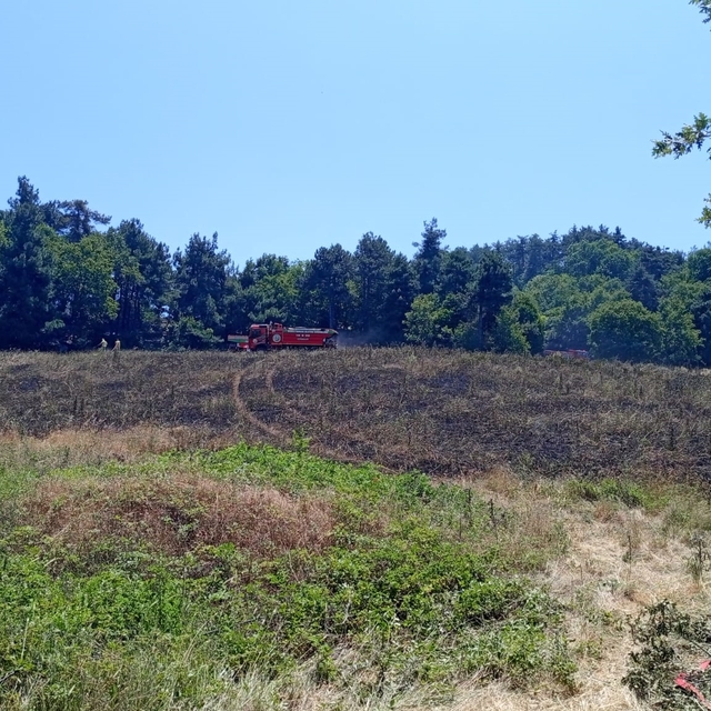 Bursa'da, anız yangınları söndürüldü
