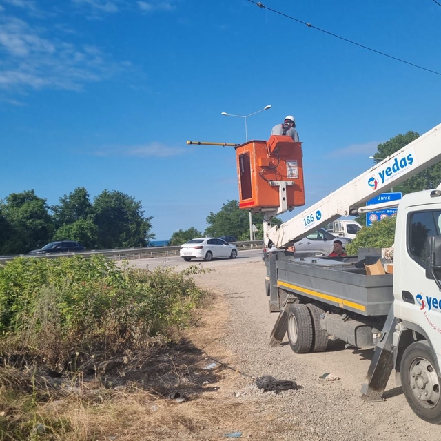 Ordu'da balık tutarken oltası elektrik teline takılan genç akıma kapılarak...