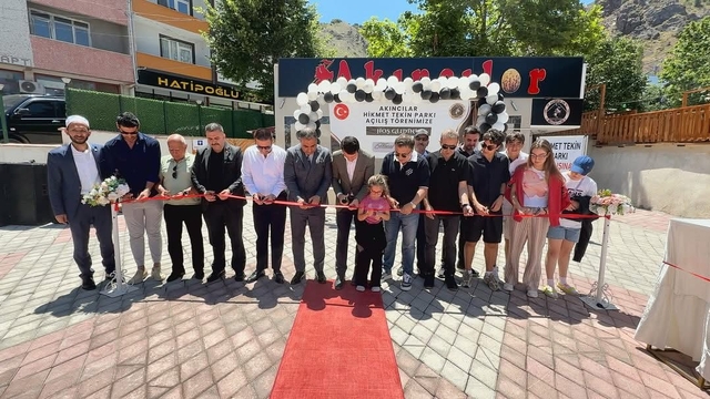 Akıncılar'da yapımı tamamlanan park hizmete açıldı