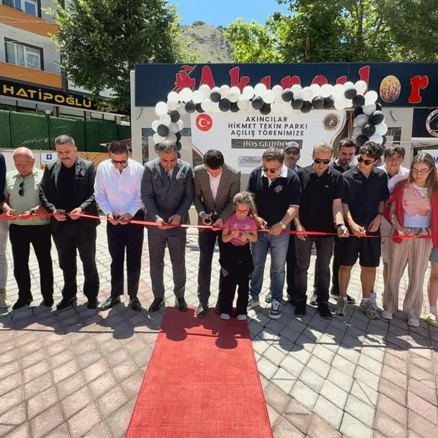 Akıncılar'da yapımı tamamlanan park hizmete açıldı