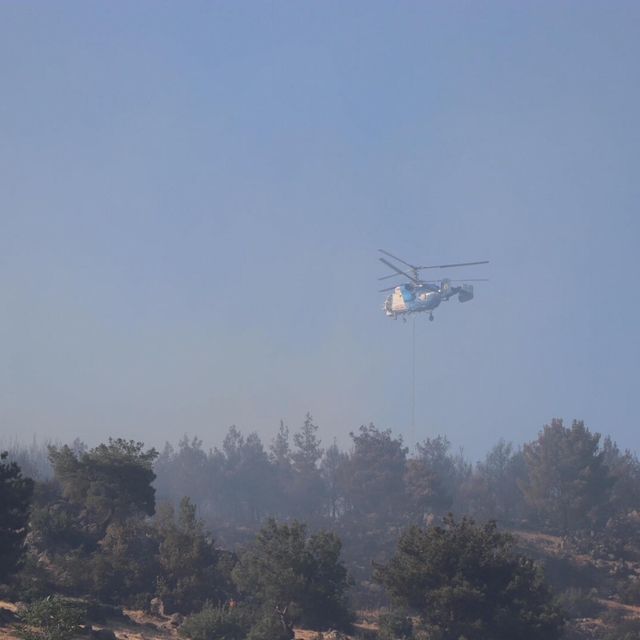 Manisa'daki orman yangını 2'nci gününde
