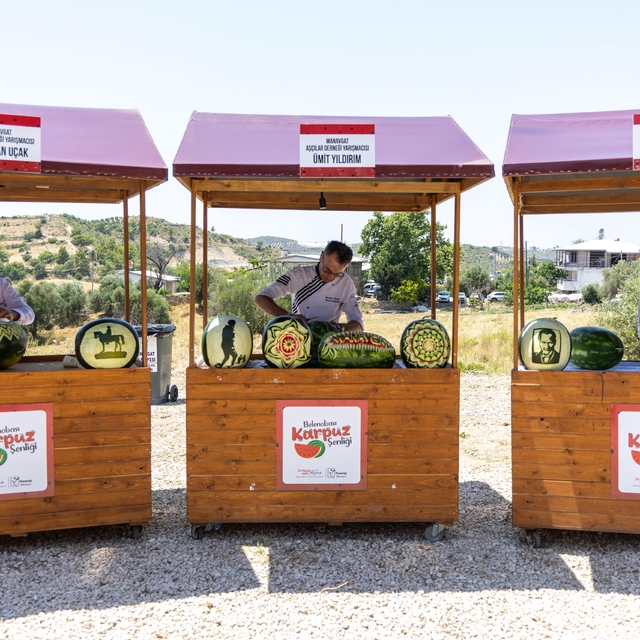 Antalya'da "Belenobası Karpuz Şenliği" düzenlendi