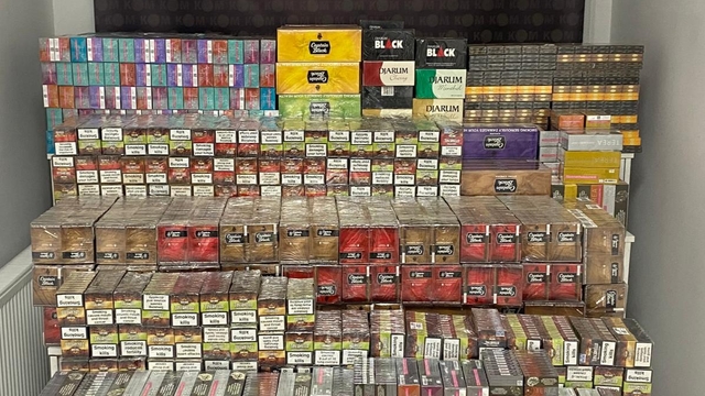 Anadolu Otoyolu'nda durdurulan kargo aracında kaçak sigara, puro ve tütün ele geçirildi