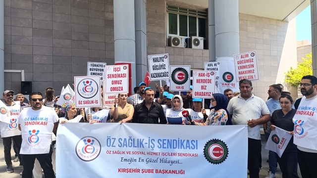 Öz Sağlık-İş Sendikası, işçilerin ücret ve özlük haklarının iyileştirilmesini  talep etti