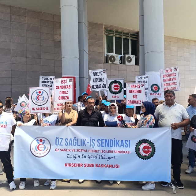 Öz Sağlık-İş Sendikası, işçilerin ücret ve özlük haklarının iyileştirilmesi...