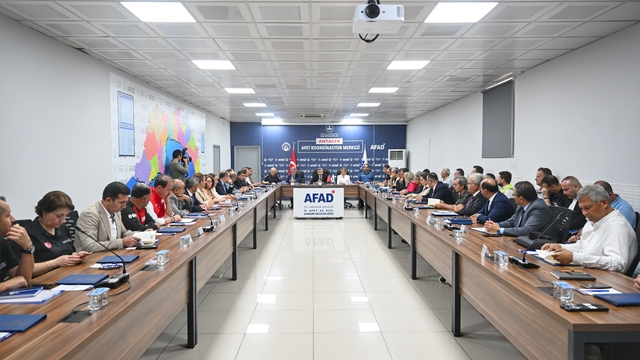 Antalya'da İl Afet ve Acil Durum Koordinasyon Kurulu Toplantısı yapıldı
