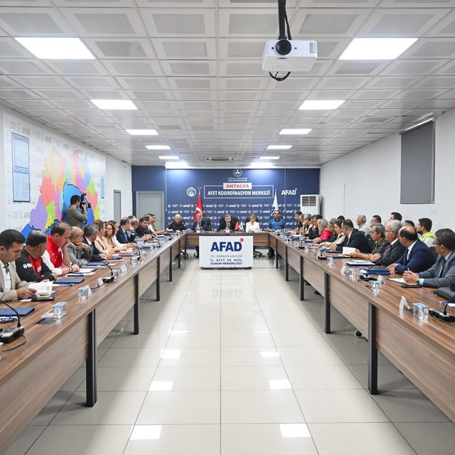 Antalya'da İl Afet ve Acil Durum Koordinasyon Kurulu Toplantısı yapıldı