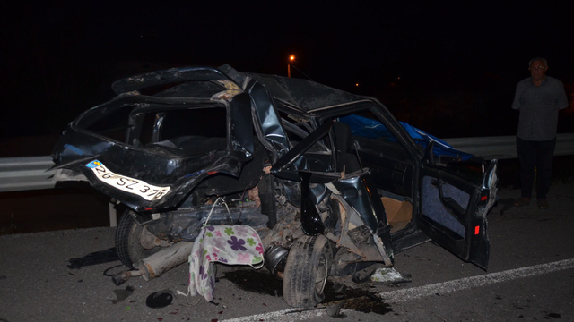 Kütahya'da iki otomobil çarpıştı: 1 ölü, 3 yaralı