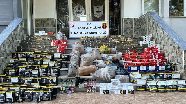 Samsun'da 108 bin 600 kaçak makaron ele geçirildi