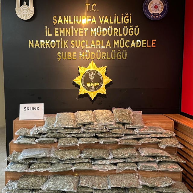 Şanlıurfa'da 35 kilo 250 gram sentetik uyuşturucu ele geçirildi