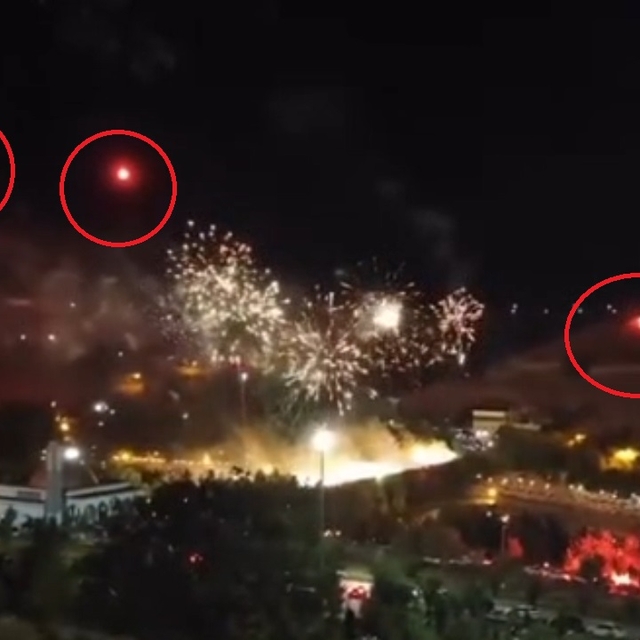 Diyarbakır'da kutlamalarda atılan işaret fişeği, yangına neden oldu