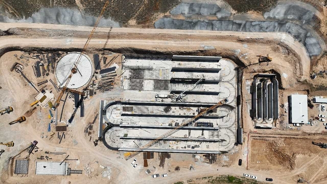 Malatya'da deprem konutlarındaki atık sular arıtılarak tarımsal sulamada kullanılacak