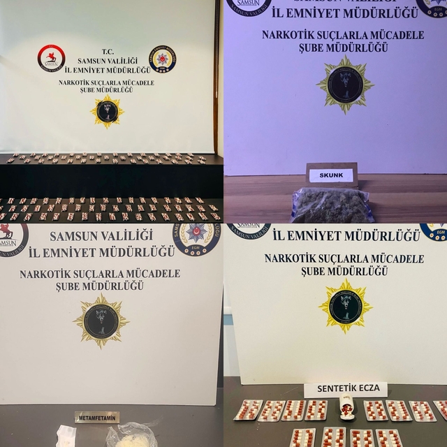 Samsun'da uyuşturucu operasyonunda 4 zanlı yakalandı