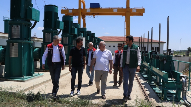 Edirne'de sulama pompa istasyonlarında incelemede bulunuldu
