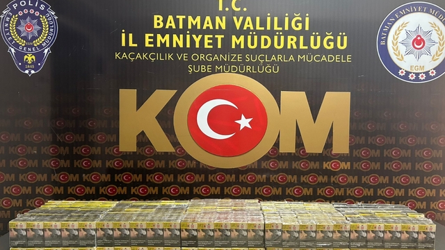 Batman'da gümrük kaçağı 1300 paket sigara ele geçirildi