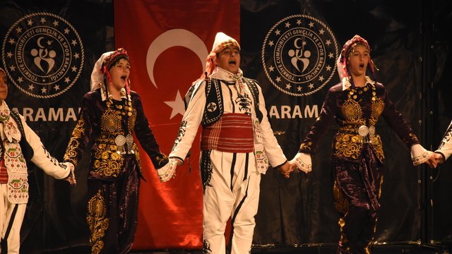 Karaman'da Halk Oyunları Yıldızlar Türkiye Şampiyonası yapıldı