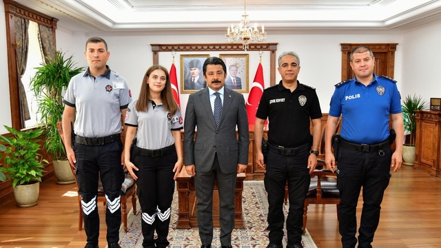 Vali Demiryürek, özel güvenlik görevlileriyle buluştu