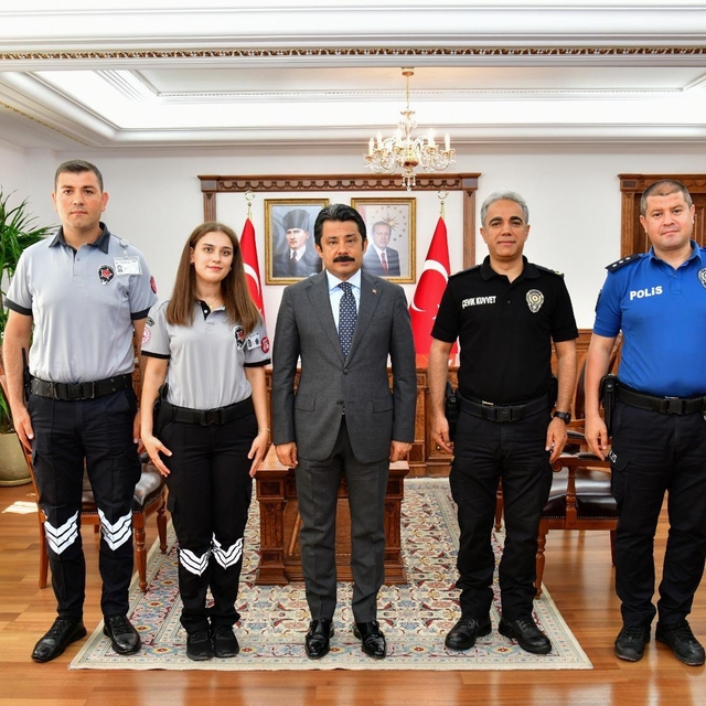 Vali Demiryürek, özel güvenlik görevlileriyle buluştu