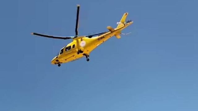 Seydişehir'de kalp krizi geçiren hasta hava ambulansı ile Konya'ya sevk edildi