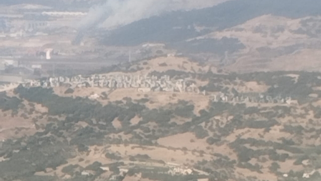 İzmir'de çöplük alanda başlayan yangın ormanlık alana sıçradı