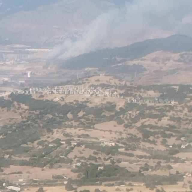 İzmir'de çöplük alanda başlayan yangın ormanlık alana sıçradı