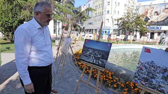 Bafra'da "Gazze'nin Sesi Ol" fotoğraf sergisi açıldı