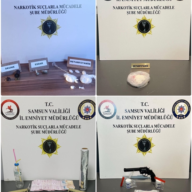 Samsun'da uyuşturucu operasyonunda 7 zanlı yakalandı