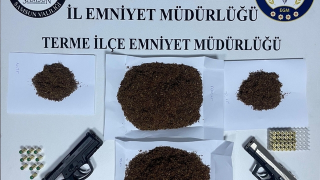 Samsun'da silah ve uyuşturucu operasyonunda 6 zanlı yakalandı