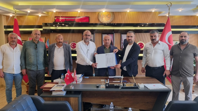 HAK-İŞ ve Öz Sağlık-İş'ten MHP Van İl Başkanı Güngöralp'e ziyaret