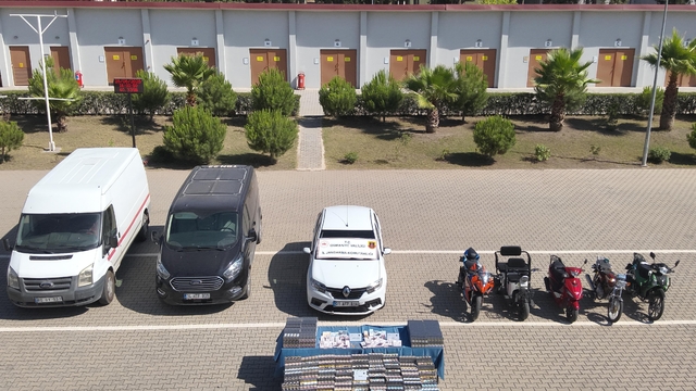 Osmaniye'de 3 milyon 780 bin makaron  ele geçirildi