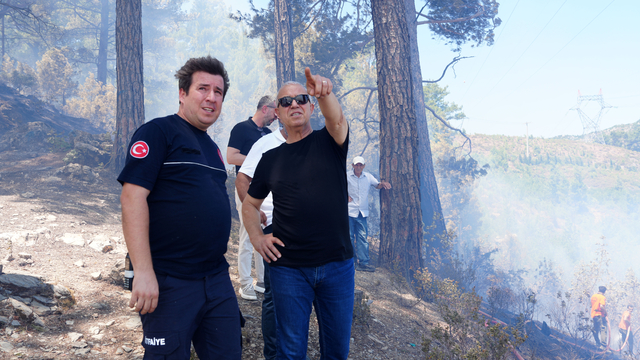 Antalya'nın 3 ilçesinde 5 noktada yangın; 4'ü kontrol altında, Alanya'da müdahale sürüyor (2)