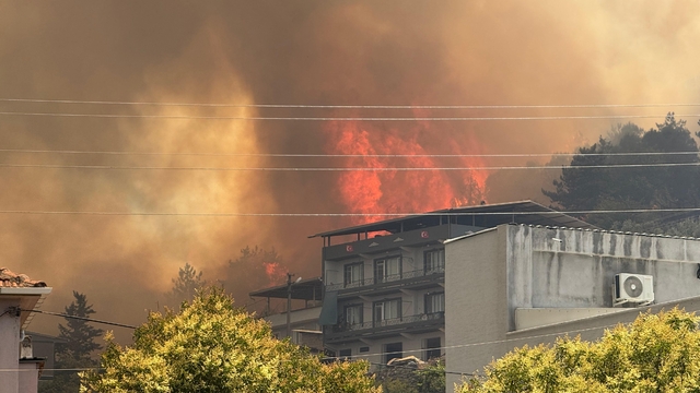 Bursa'da makilikte çıkıp ormana sıçrayan yangın kontrol altına alındı (7)