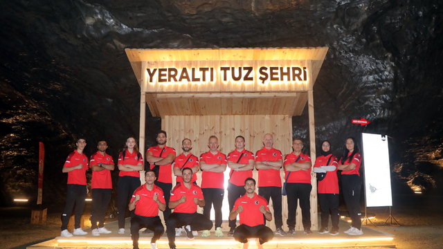 Dünya şampiyonasına hazırlanan Savate Combat Milli Takımı, yerin 150 metre altında antrenman yaptı